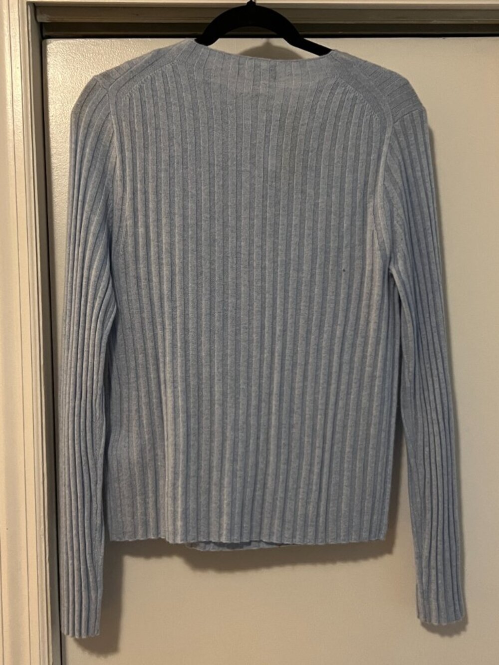 J.Crew Wide Rib Cashmere Cardigan Set, Blue - Size M (NWT) - Picture 5 of 6